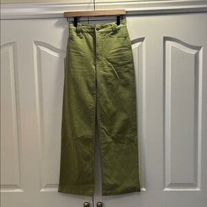 Madewell Olive Green Wide Leg Pants